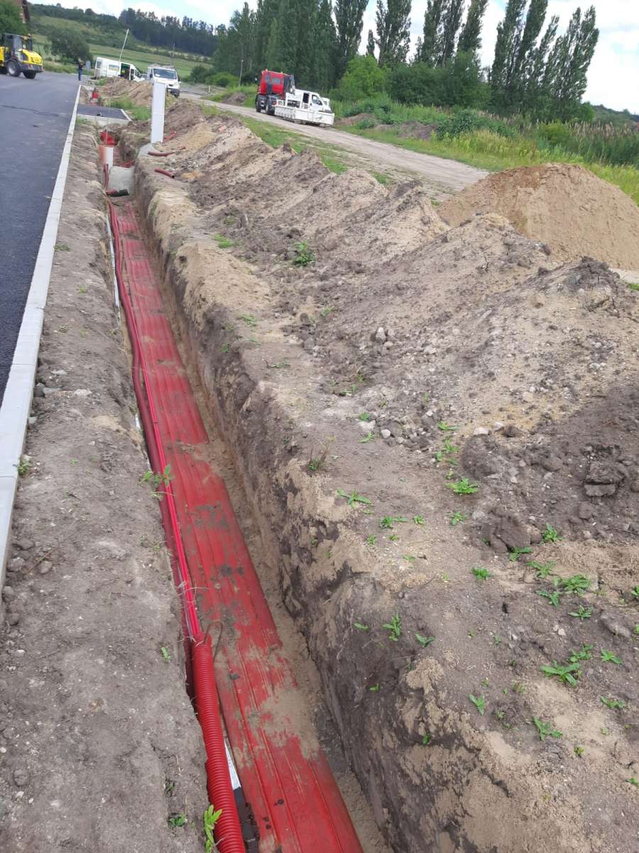 Zasíťování stavebních parcel, lokalita Nedomice